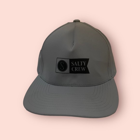 Salty Crew Gray Snapback Hat - Picture 1 of 6